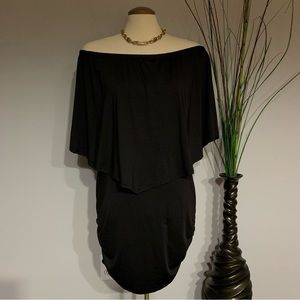 Plain black dress